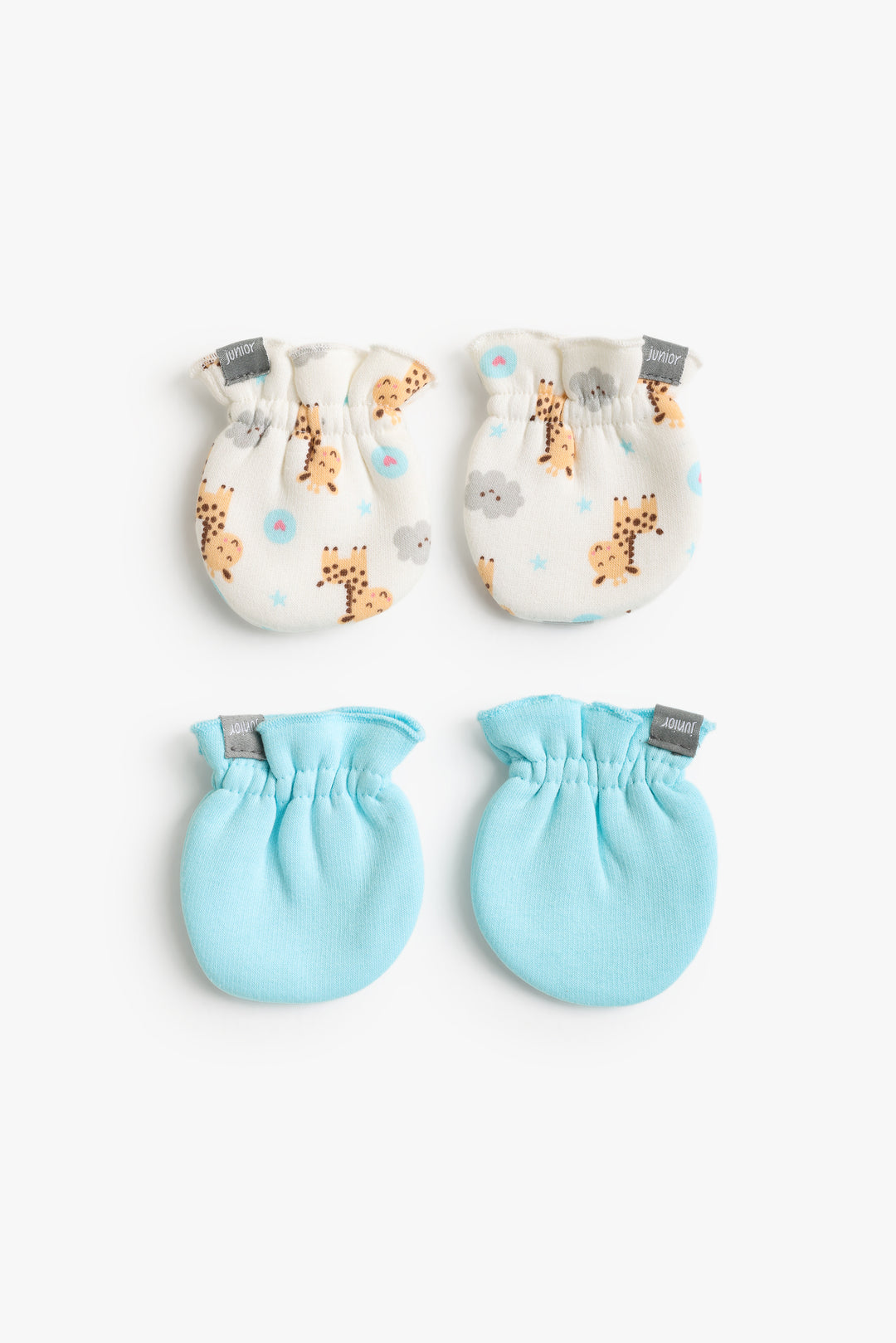 Baby Girls Little Giraffe Mittens Pack Of 2