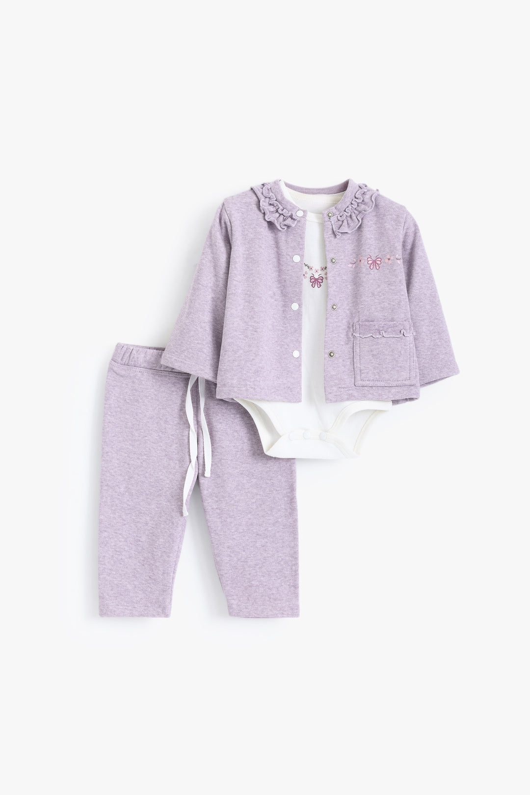 Baby Girls Lavender Pyjama Set
