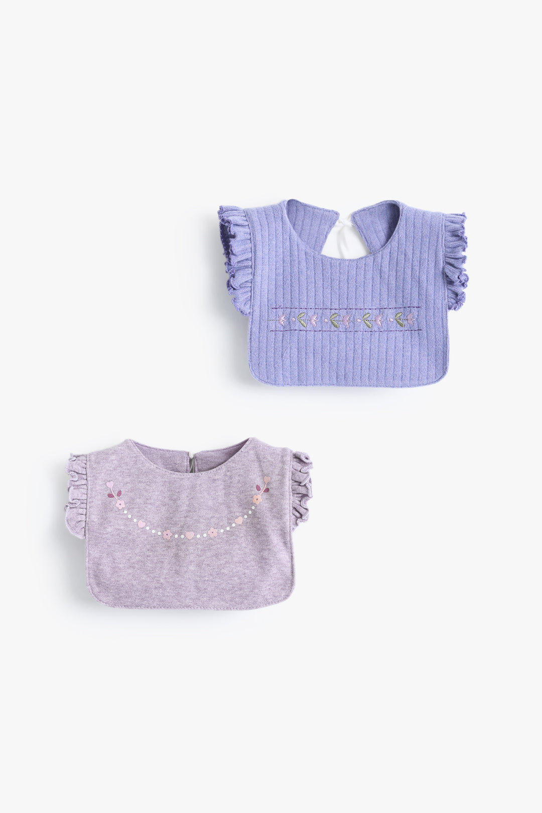 Baby Girls Lavender Bib Pack Of 2