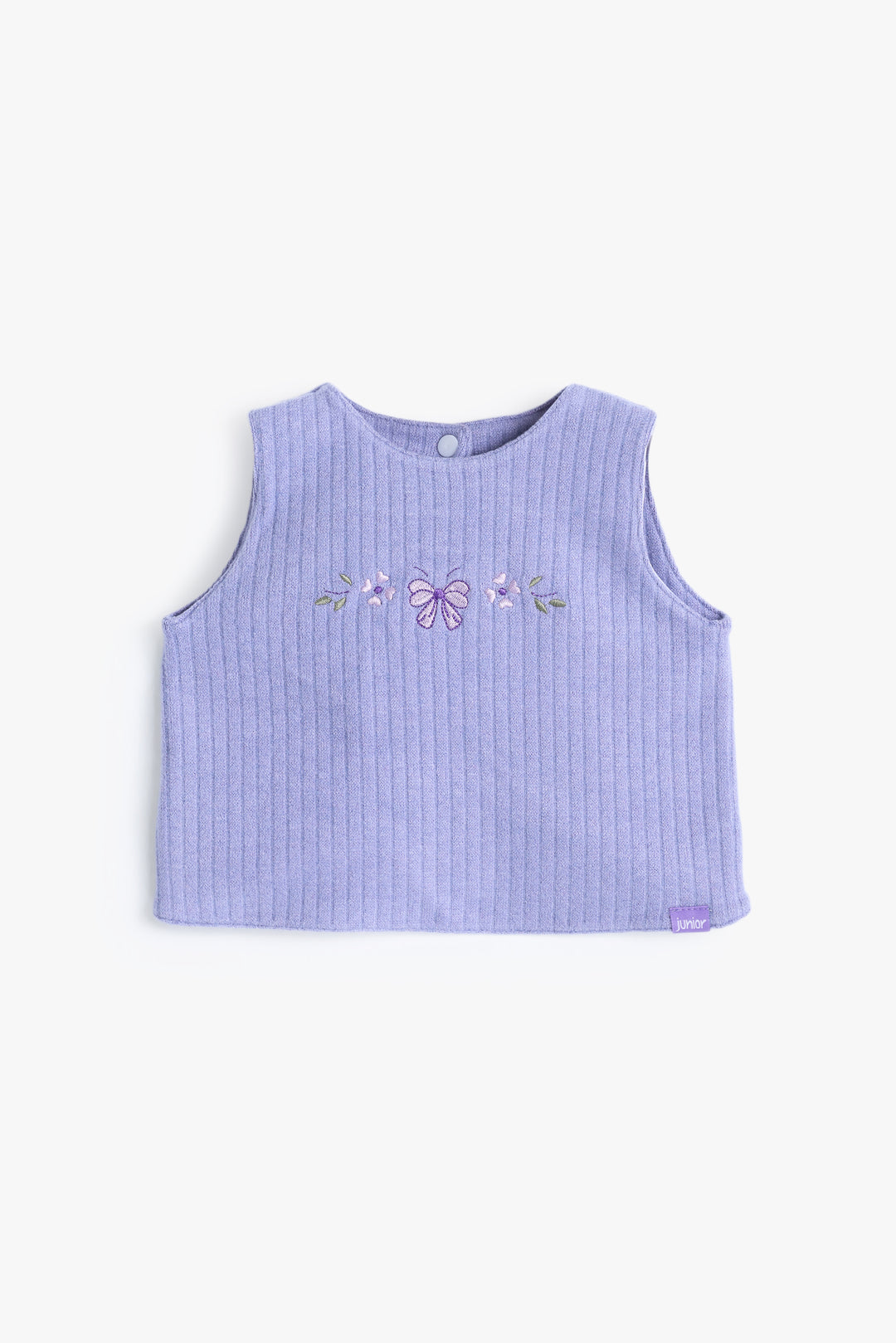 Baby Girls Lavender Sleeveless Bib