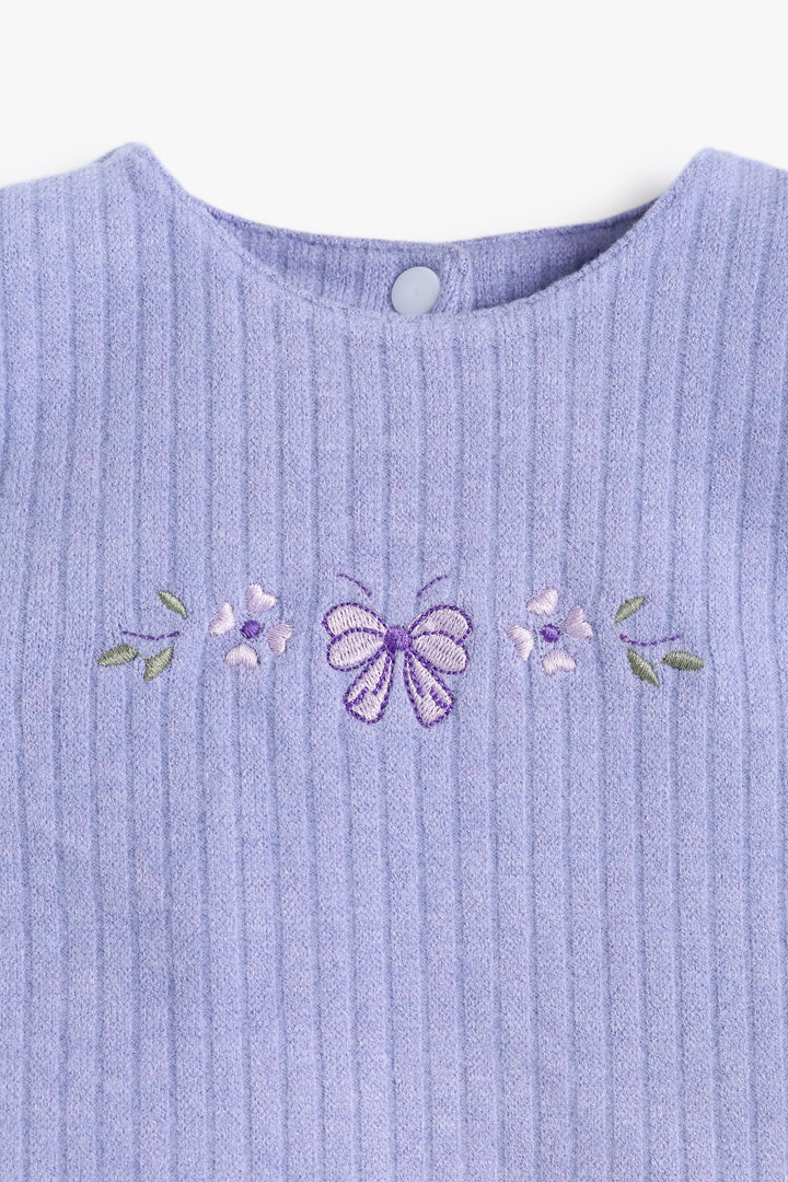 Baby Girls Lavender Sleeveless Bib