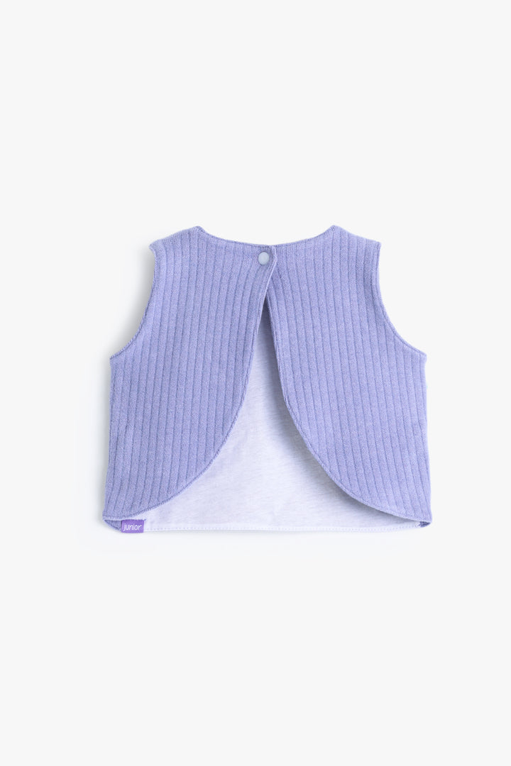Baby Girls Lavender Sleeveless Bib