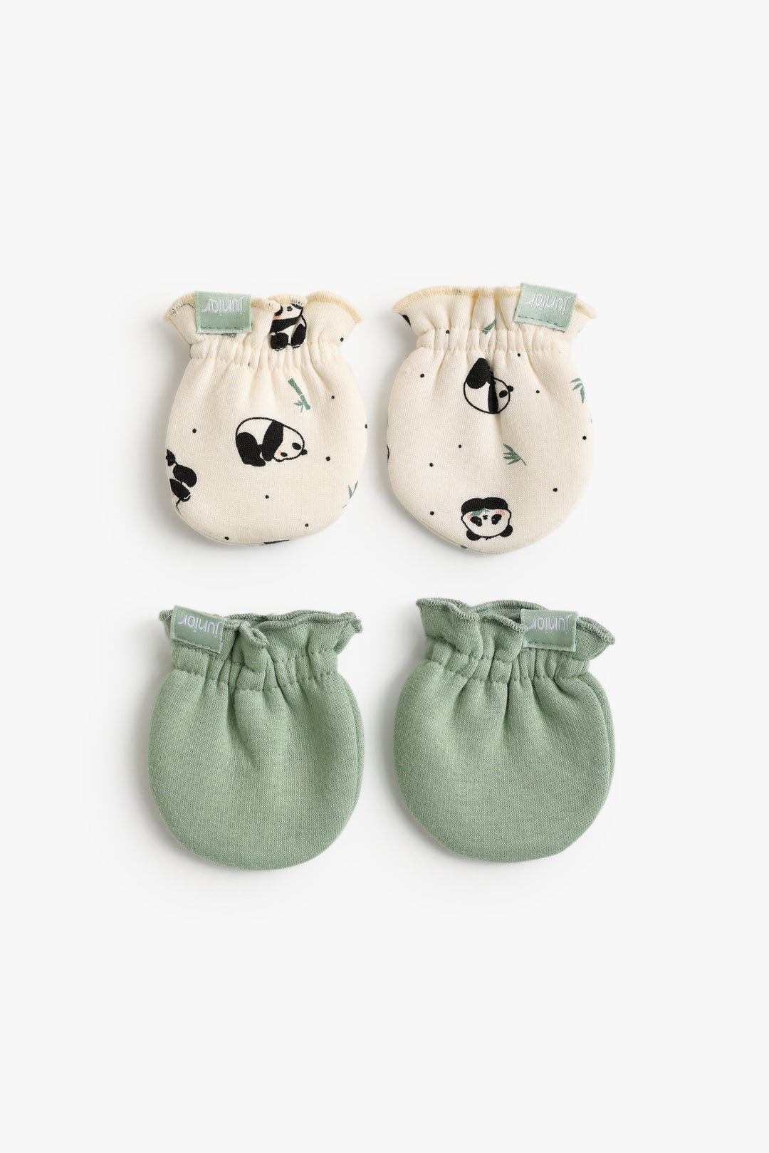 Baby Girls Baby Panda Mittens Pack Of 2