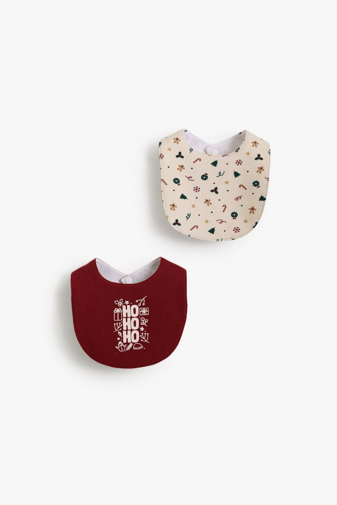 Baby Girls Christmas Bib Pack Of 2