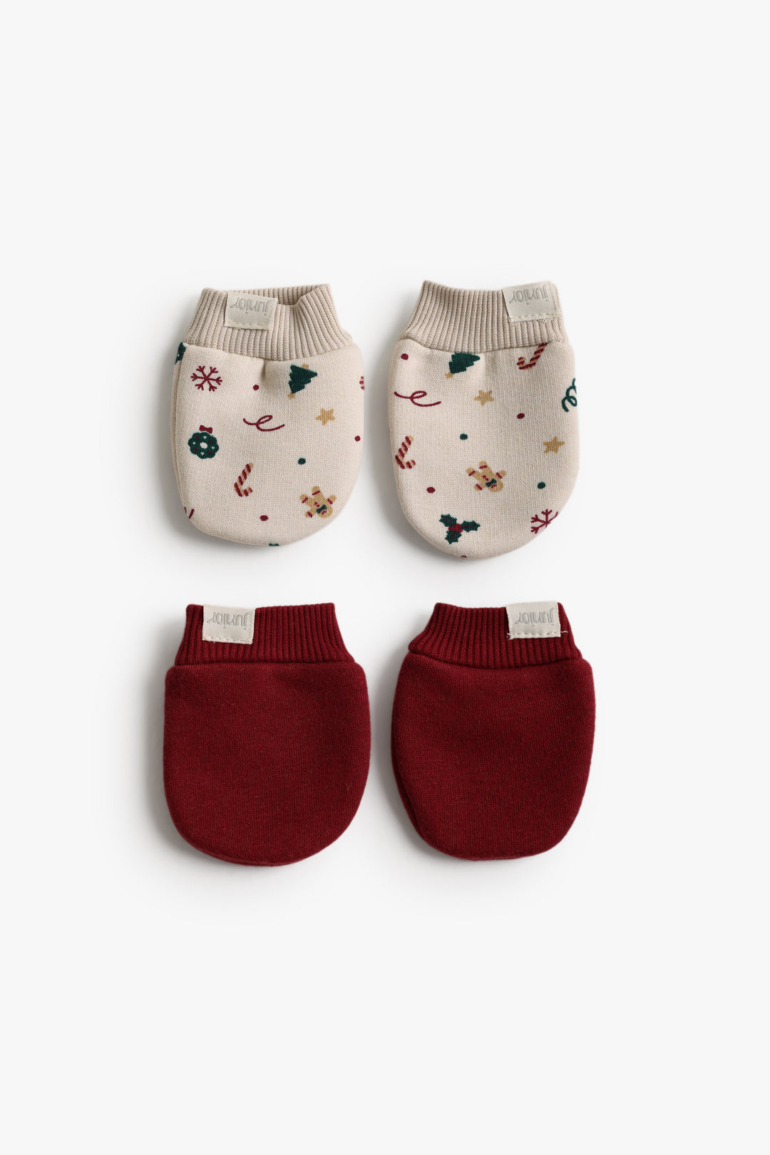 Baby Girls Christmas Mittens Pack Of 2