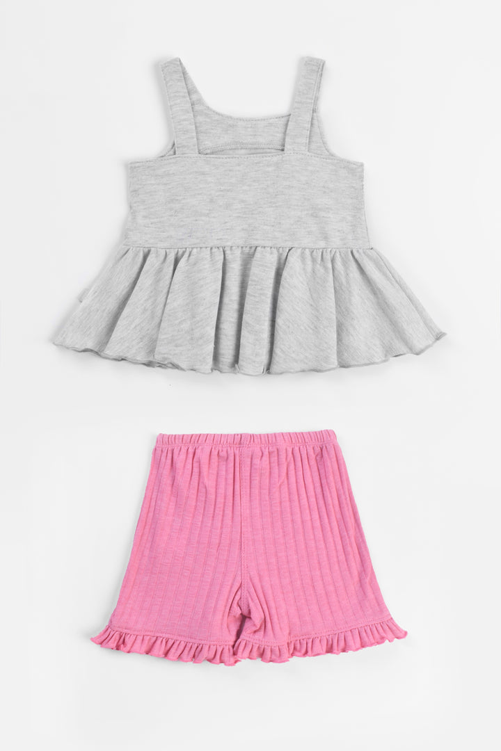 Round Printed Pajamas Set