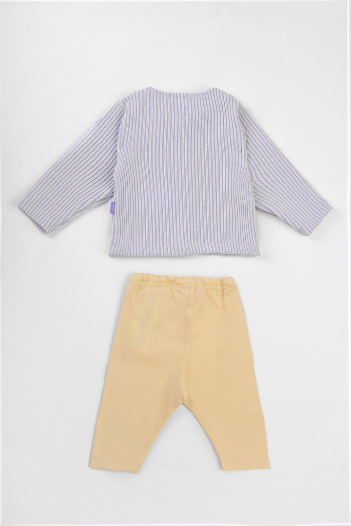 Round Strip  Long Sleeve Set