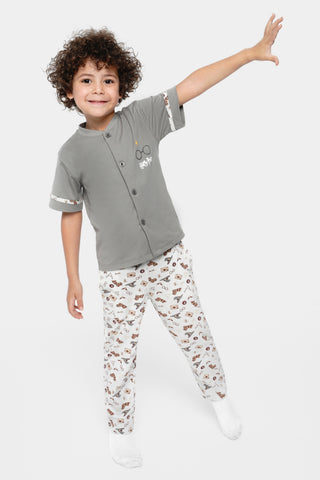 Round Printed Pajamas Set