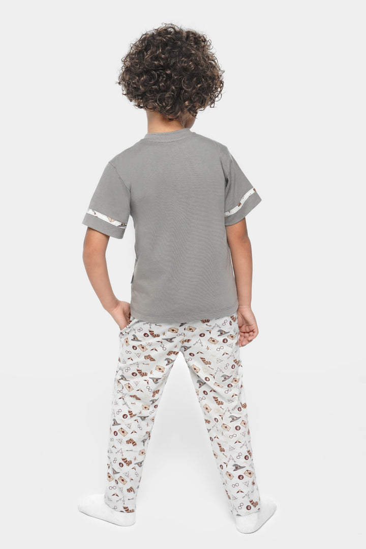 Round Printed Pajamas Set