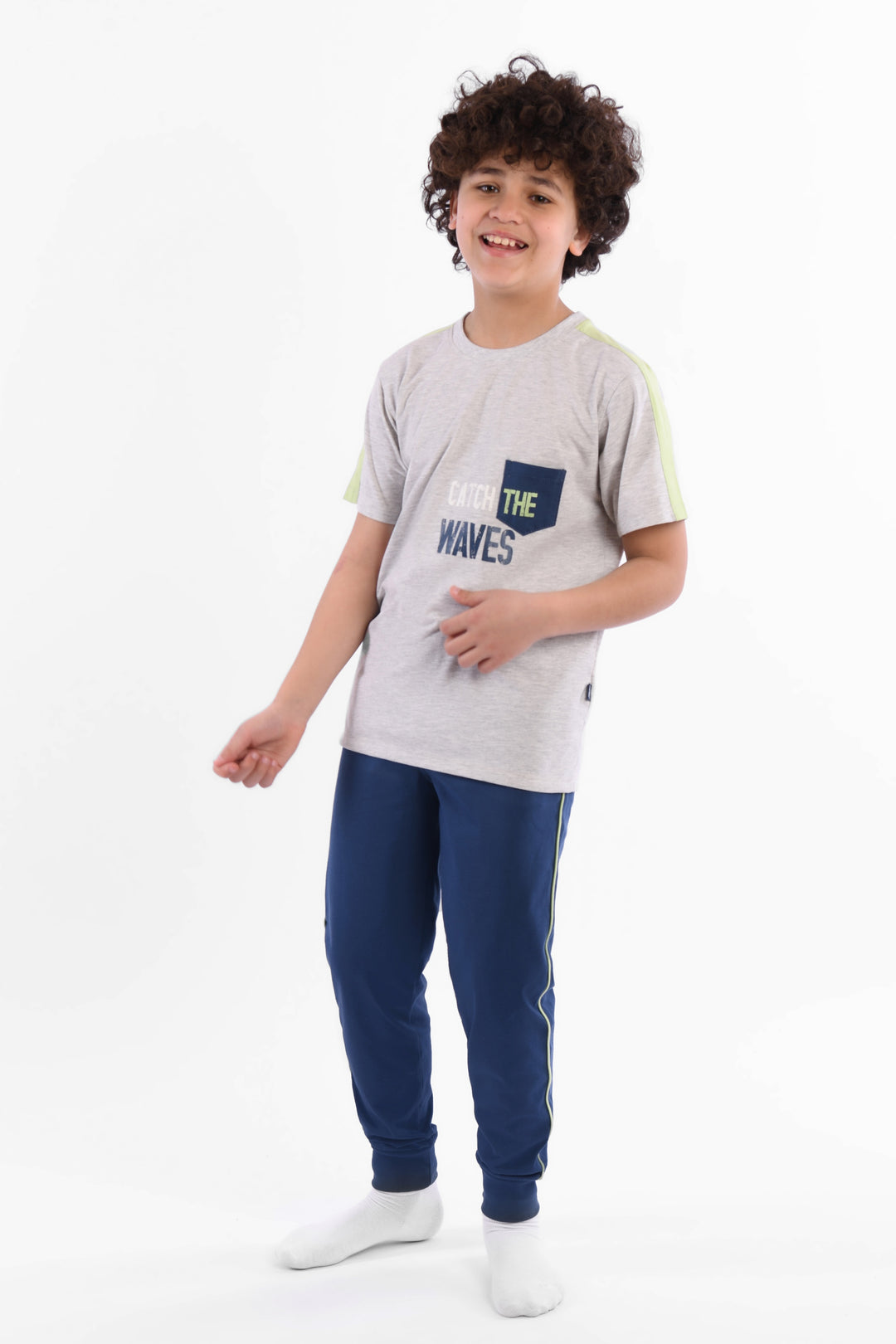 Round Printed Pajamas Set