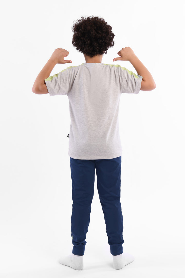 Round Printed Pajamas Set