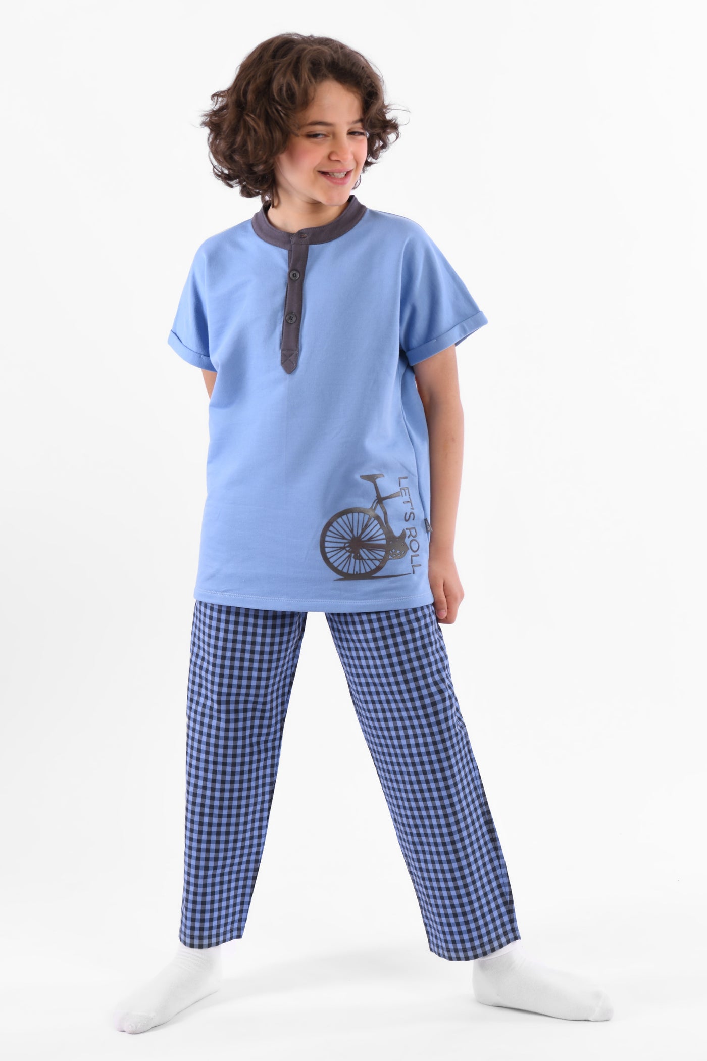 Round Printed Pajama Set