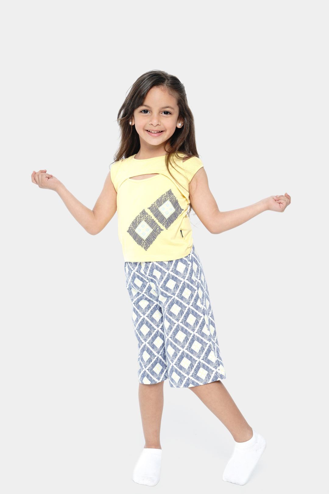 Round Printed Sleeveless Set