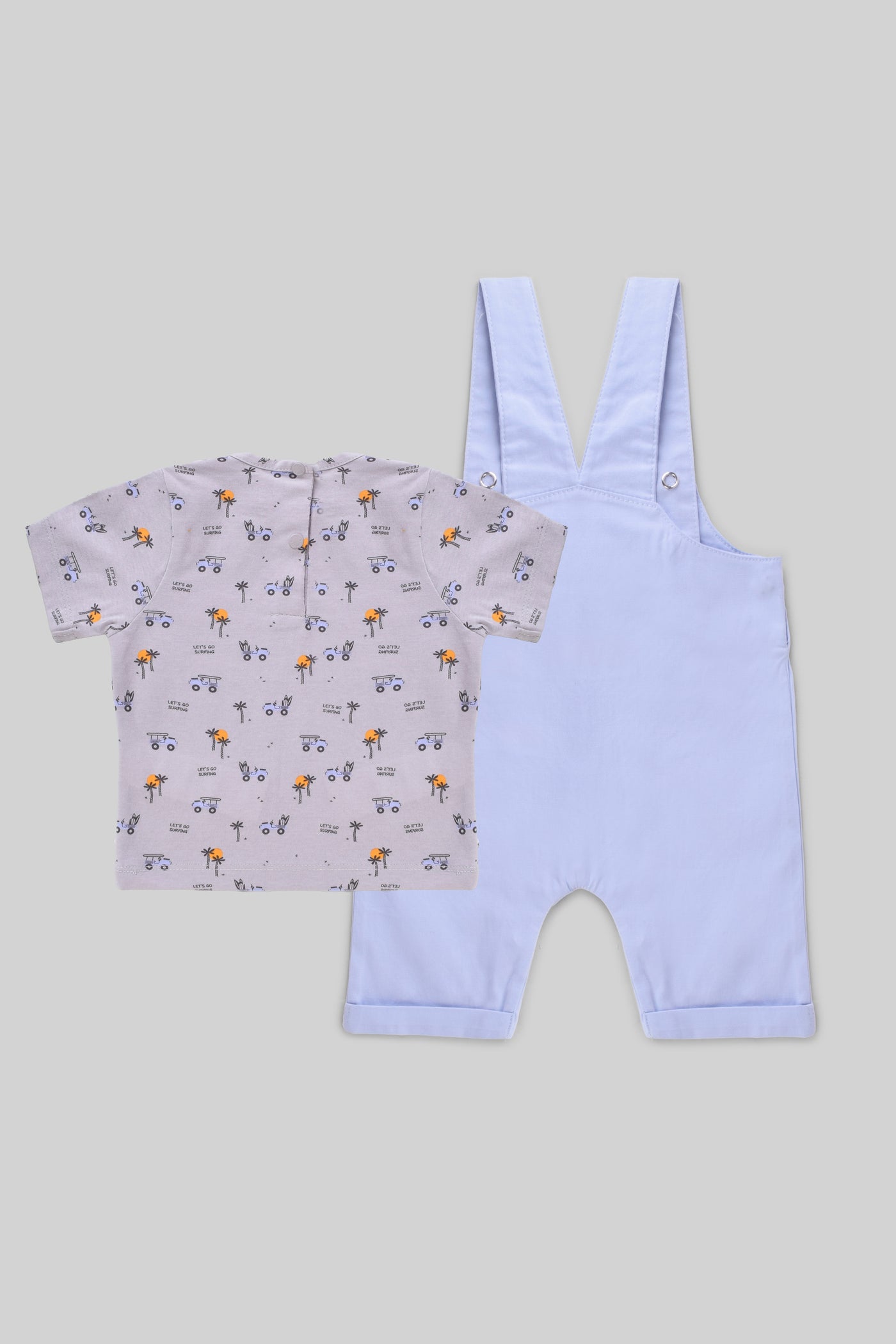 Rouned Printed Jumosuit Set