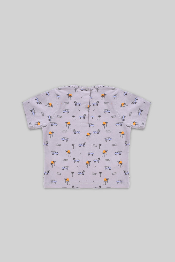 Rouned Printed Jumosuit Set