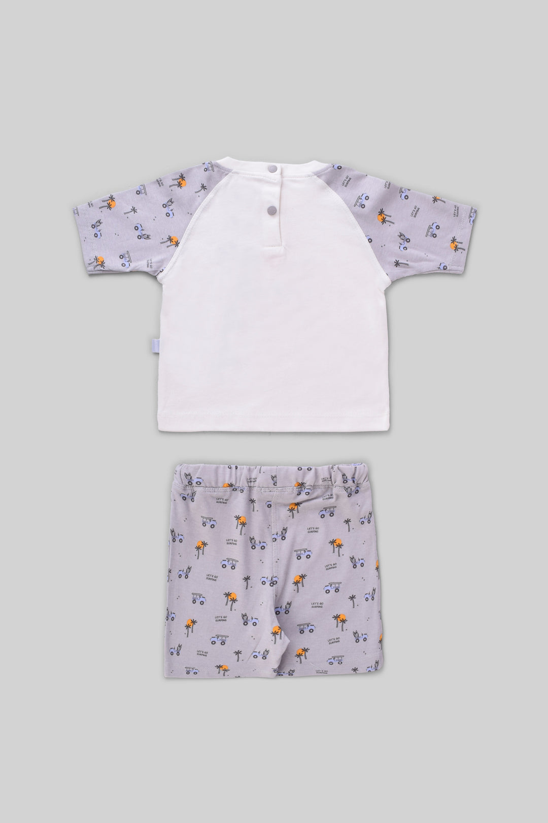 Rouned Printed Pajamas Set