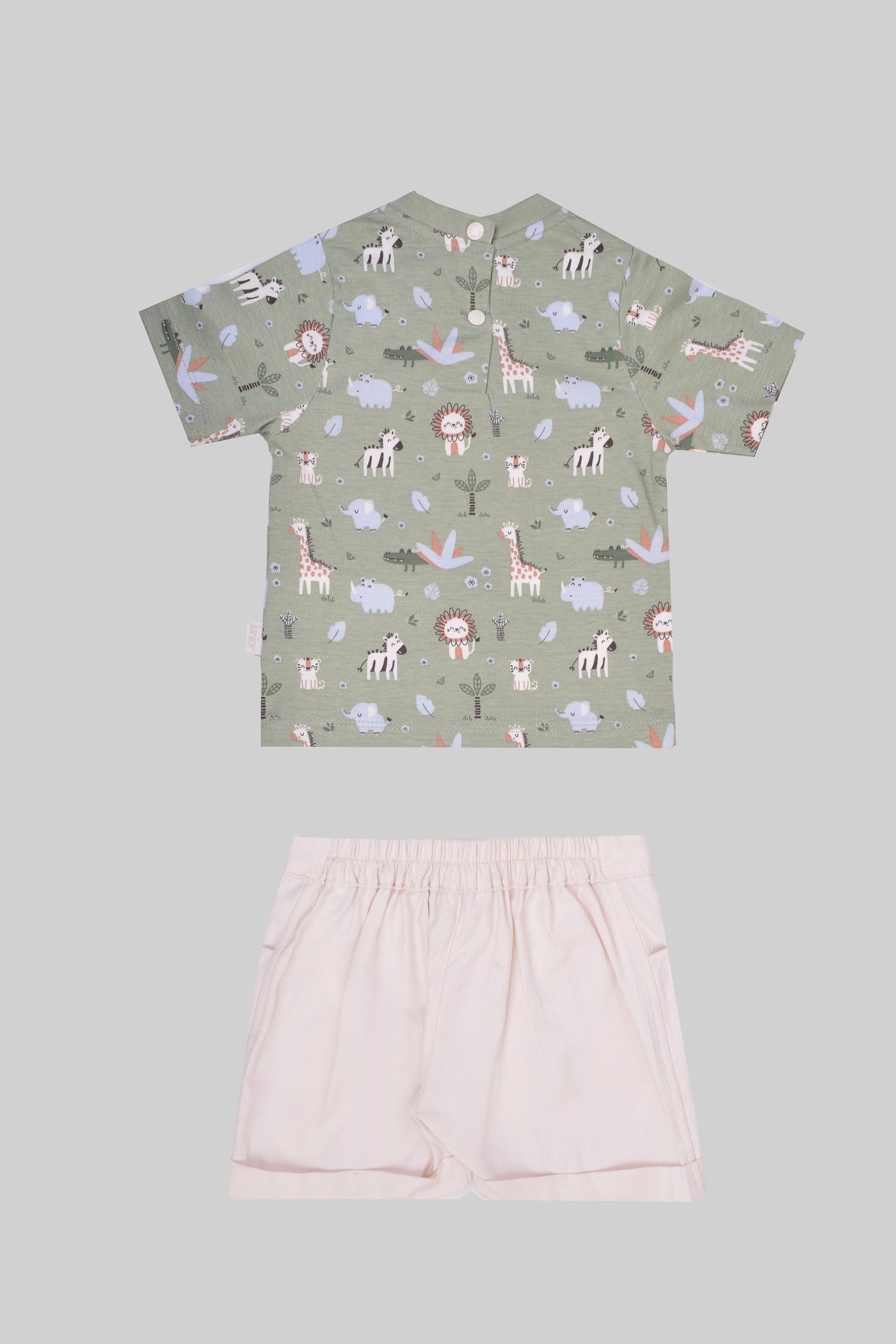 Rouned Printed Pajamas Set