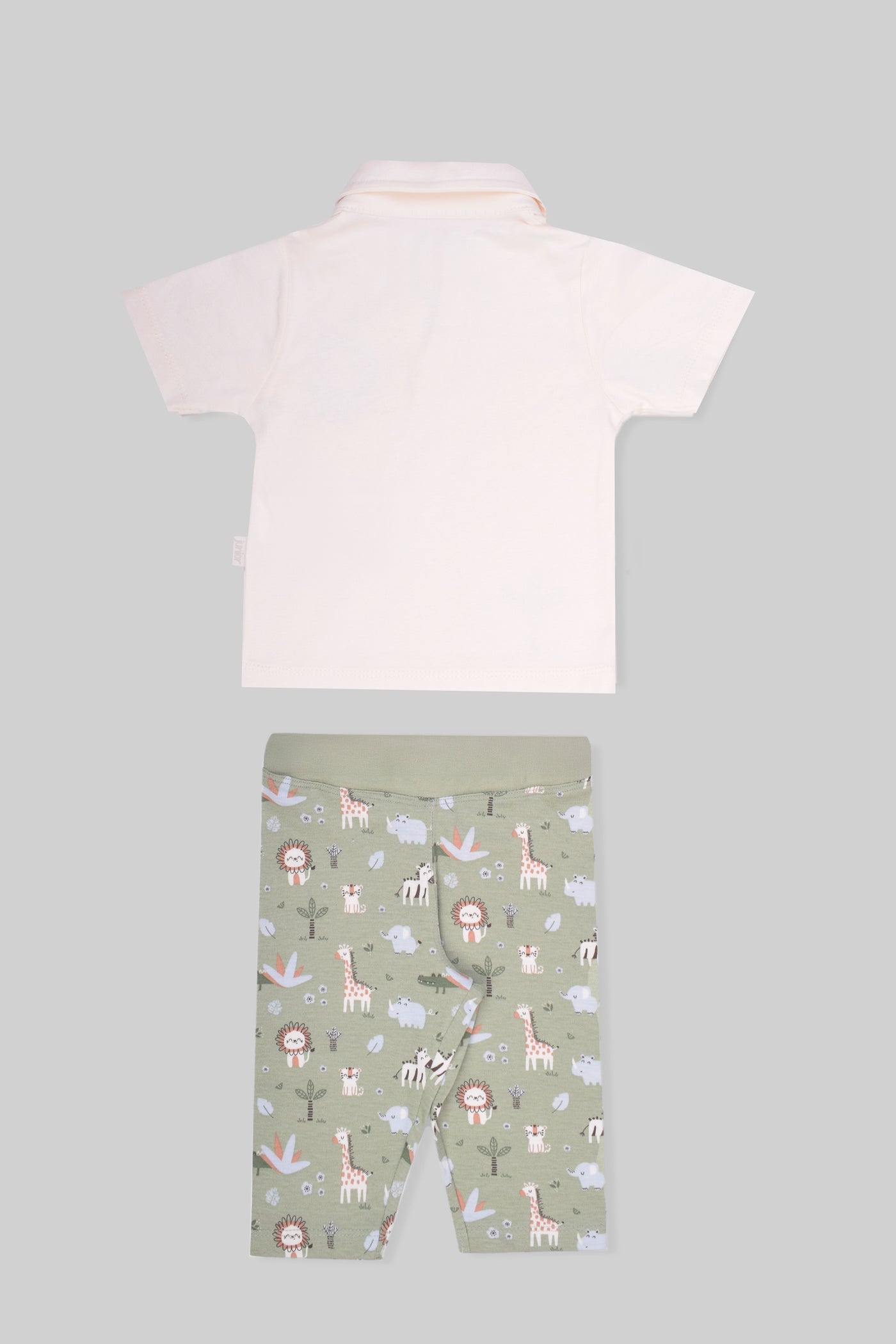 Rouned Printed Pajamas Set