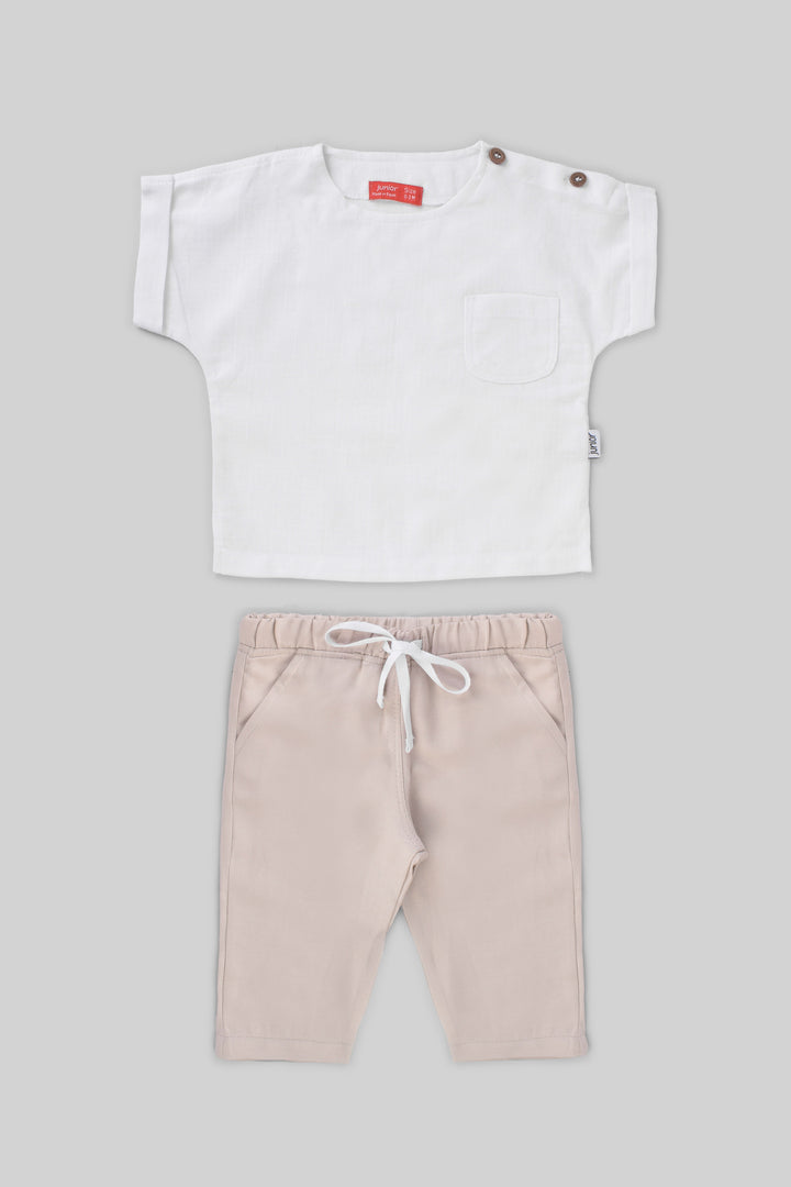 Rouned Printed Pajamas Set