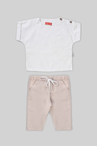Rouned Printed Pajamas Set