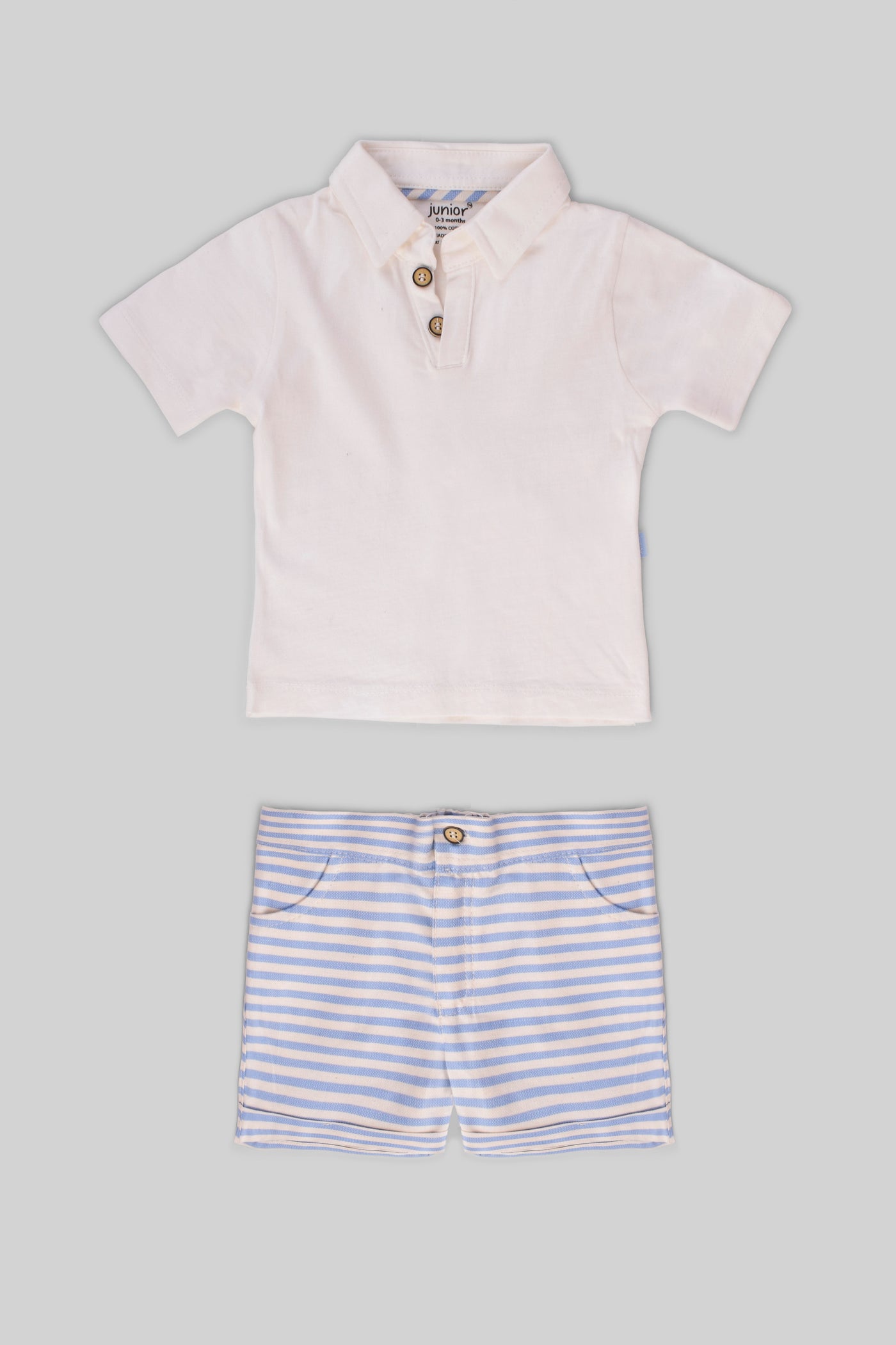 Rouned Stripe Pajamas Set