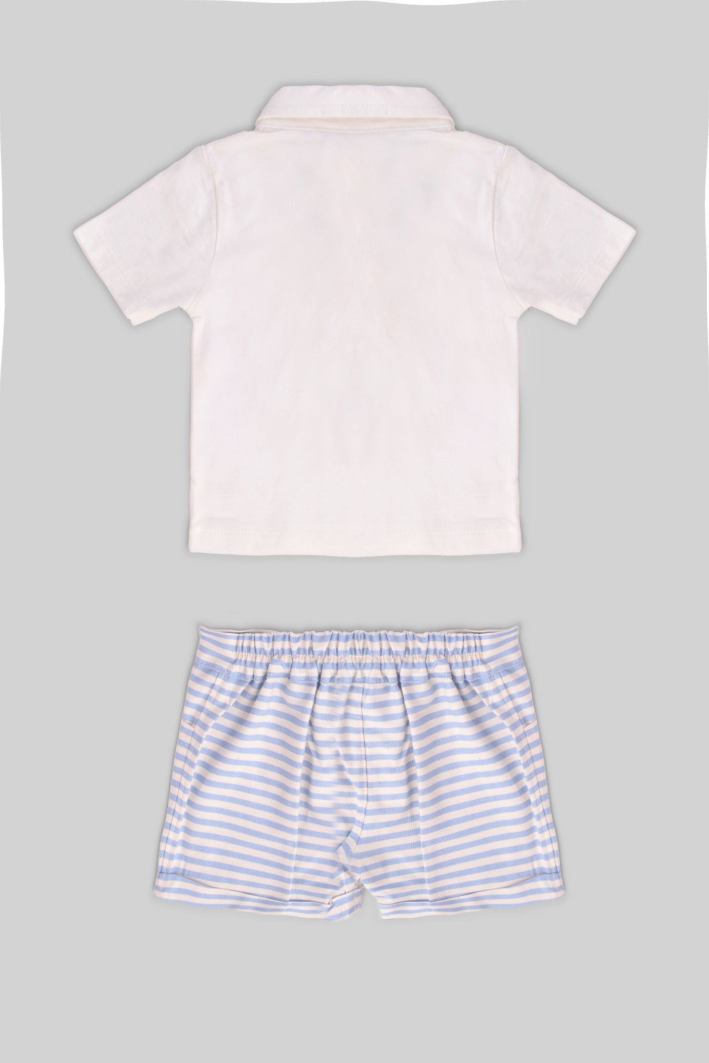 Rouned Stripe Pajamas Set