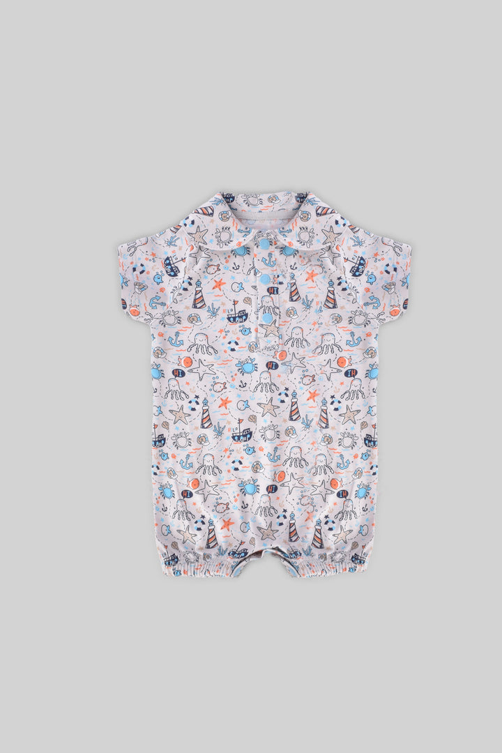 Rouned Printed Jumpsuit