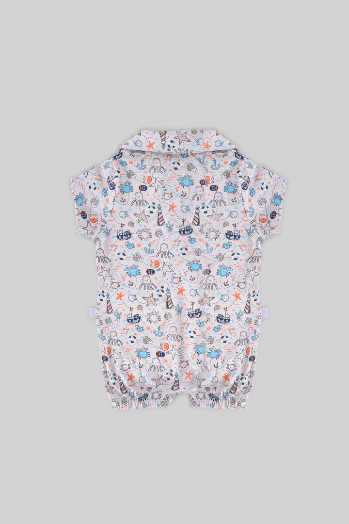 Rouned Printed Jumpsuit