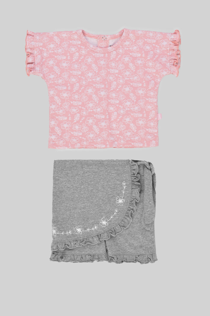 Rouned  Pajamas Set