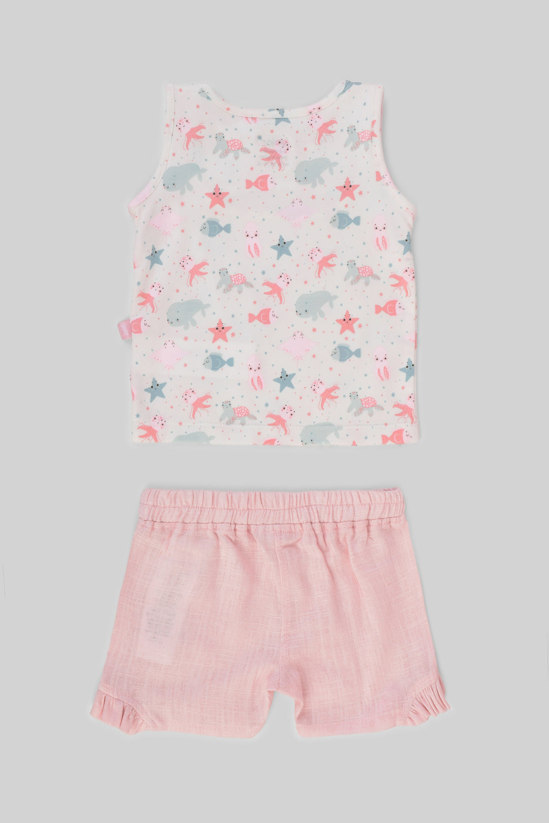 Rouned Printed Pajamas Set