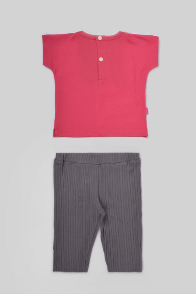 Rouned Pajamas Set