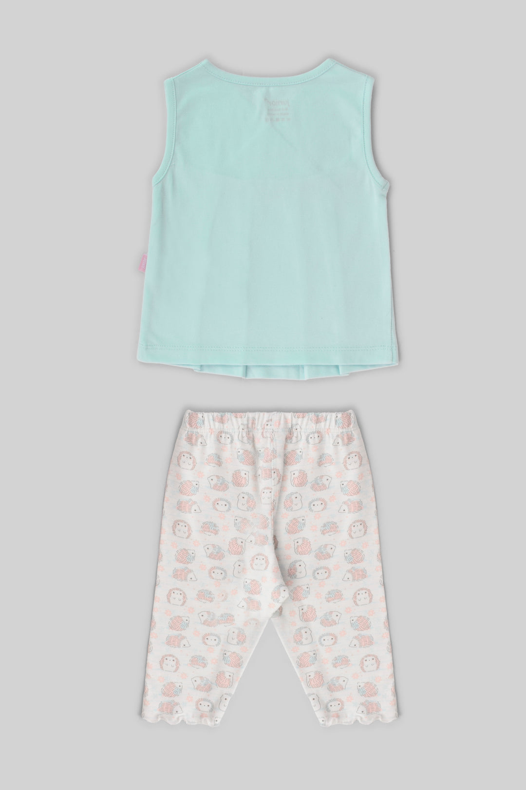Rouned Printed Pajamas Set