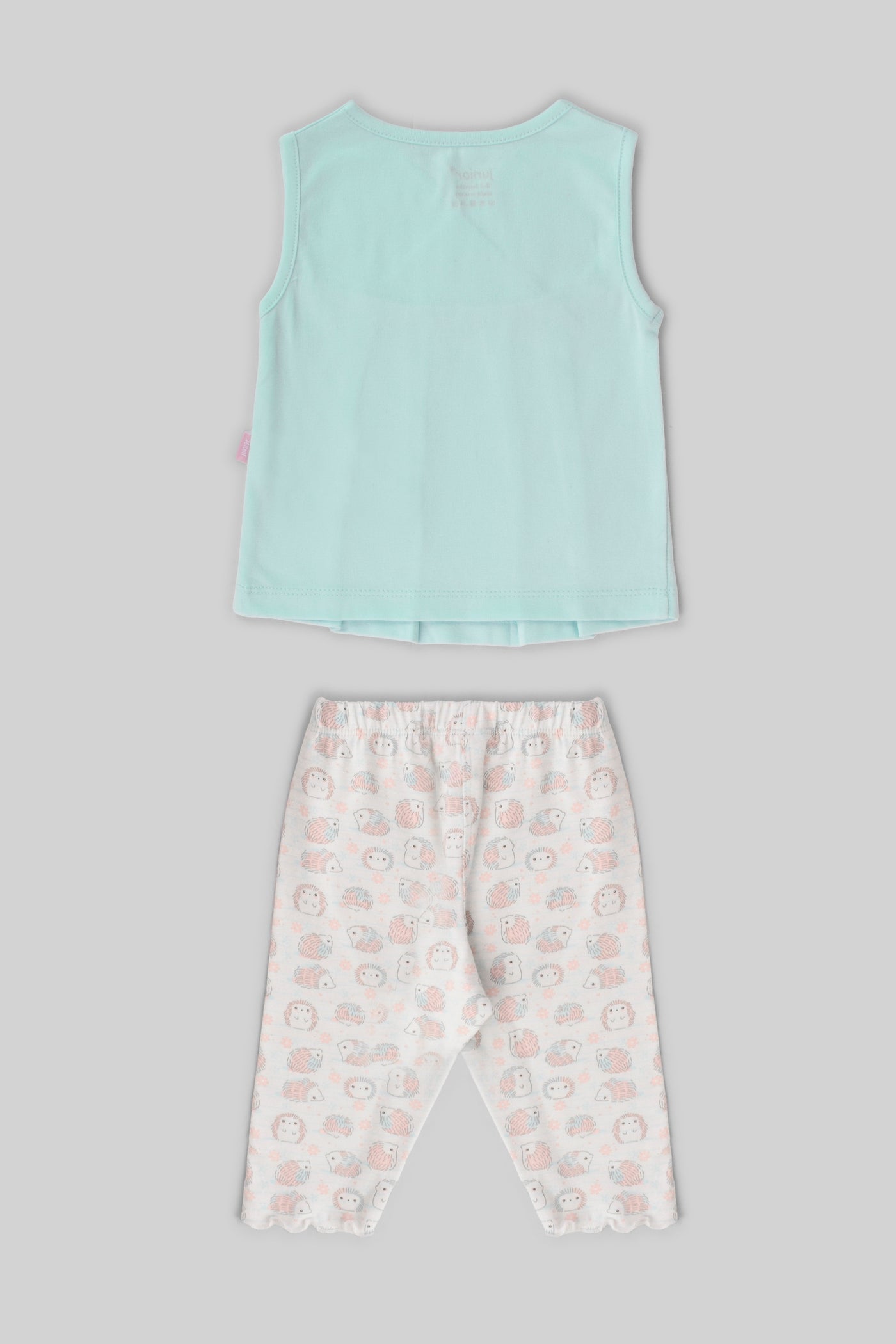 Rouned Printed Pajamas Set