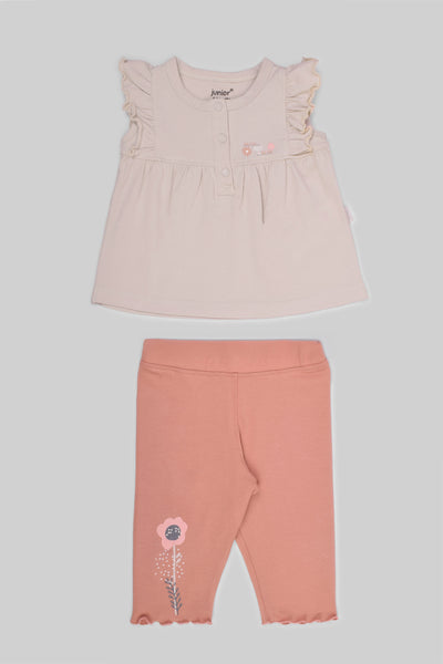 Rouned Pajamas Set