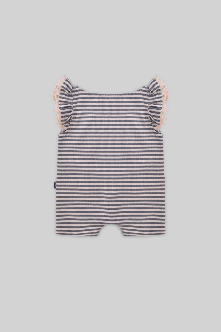 Rouned Strip Jumpsuit
