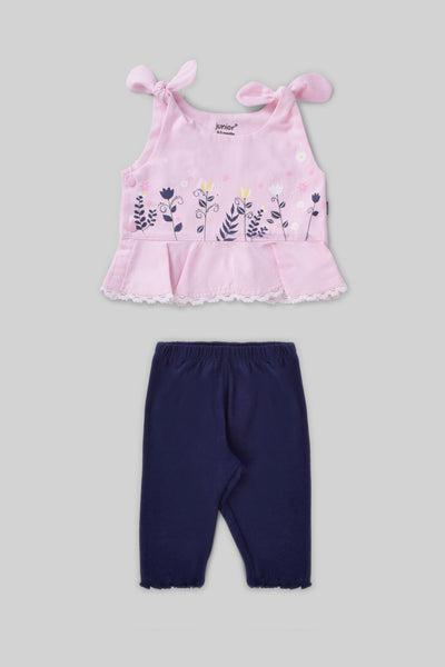 Rouned Pajamas Set