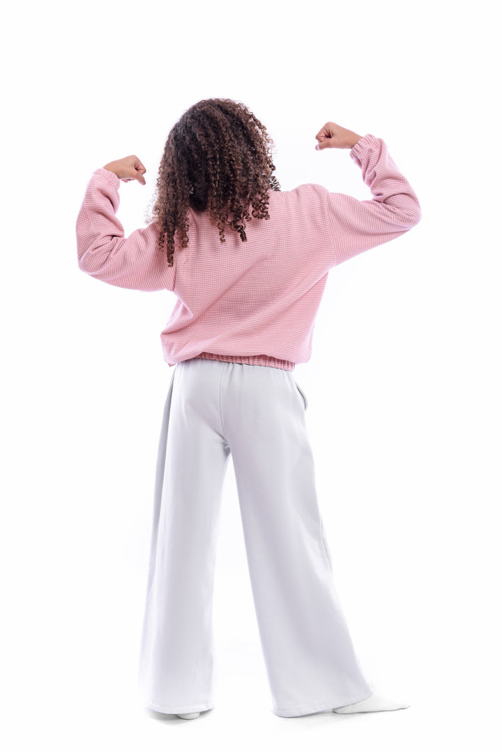 High Collar Long Sleeve Set