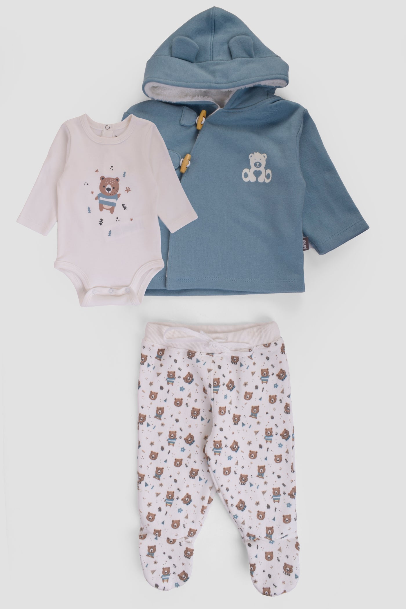 Hooded Printed Pajama Set