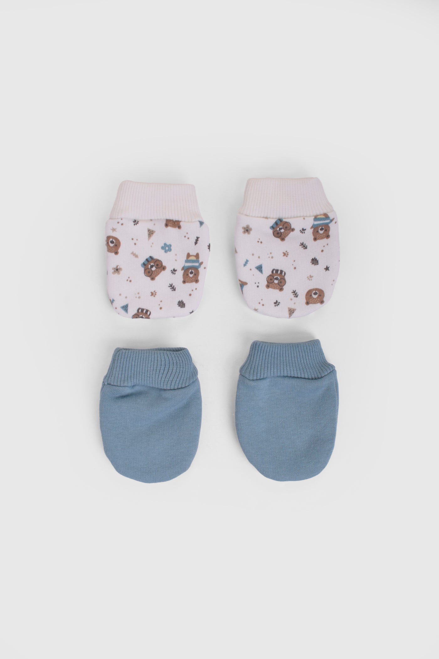 Printed Baby Mittens P/2