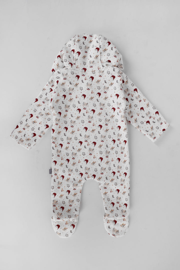 Hooded Printed Jumpsuit