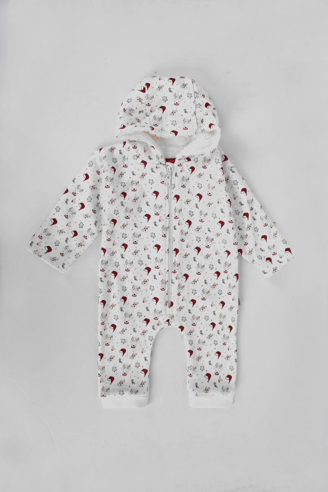 Hooded Printed Jumpsuit