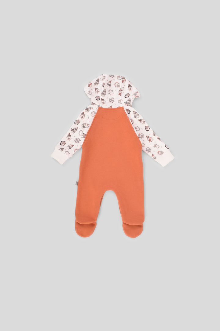 Hooded Printed Jumpsuit