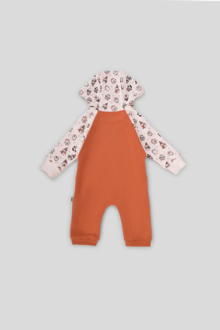 Hooded Printed Jumpsuit