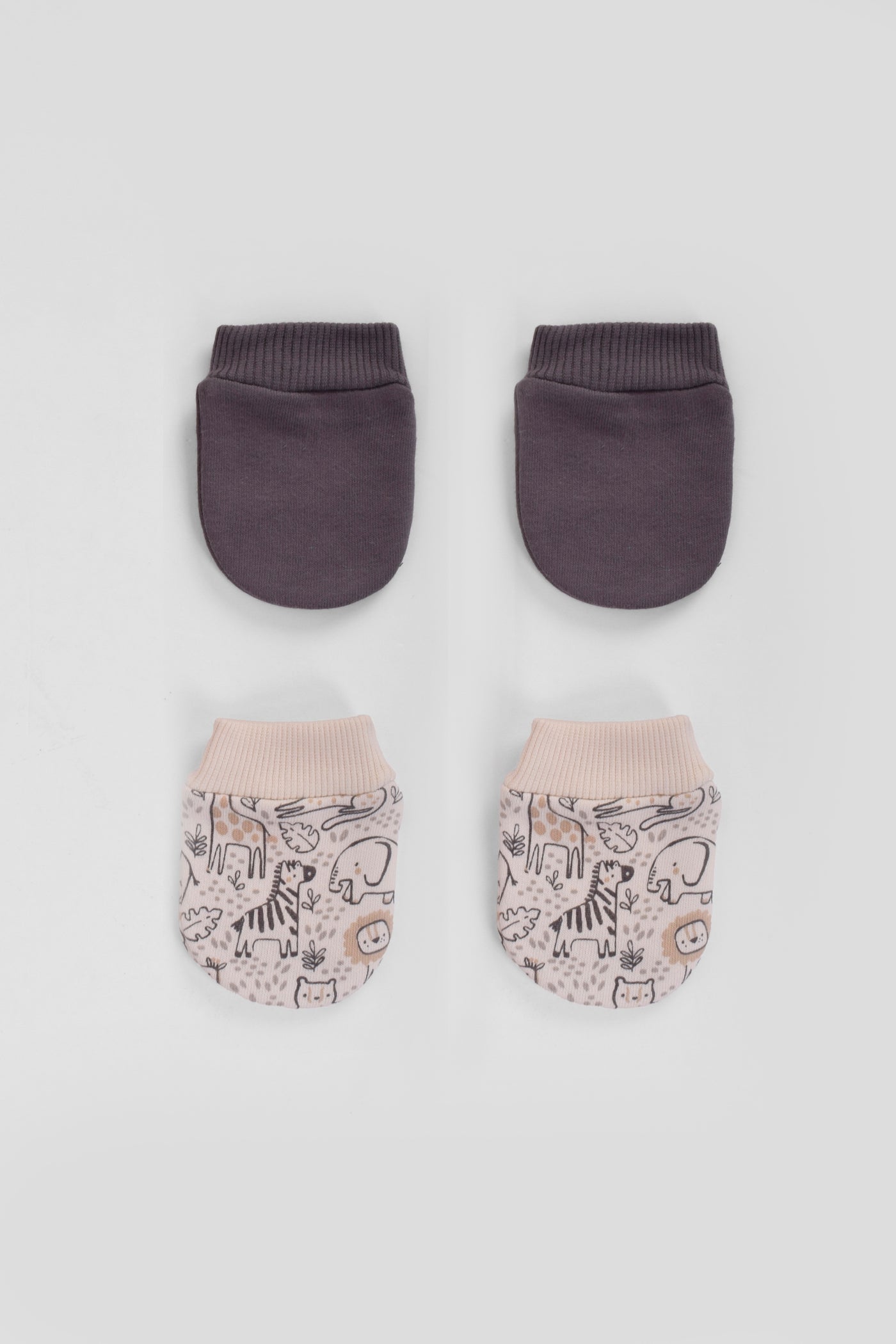 Printed Baby Mittens P/2