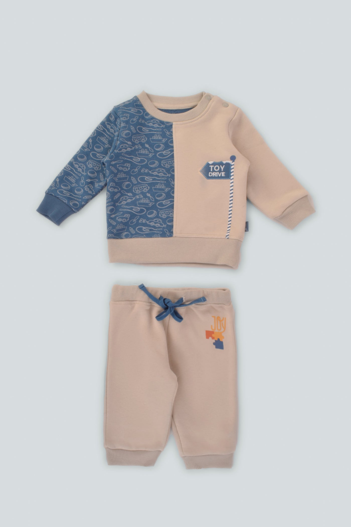 Round Printed Pajamas Set