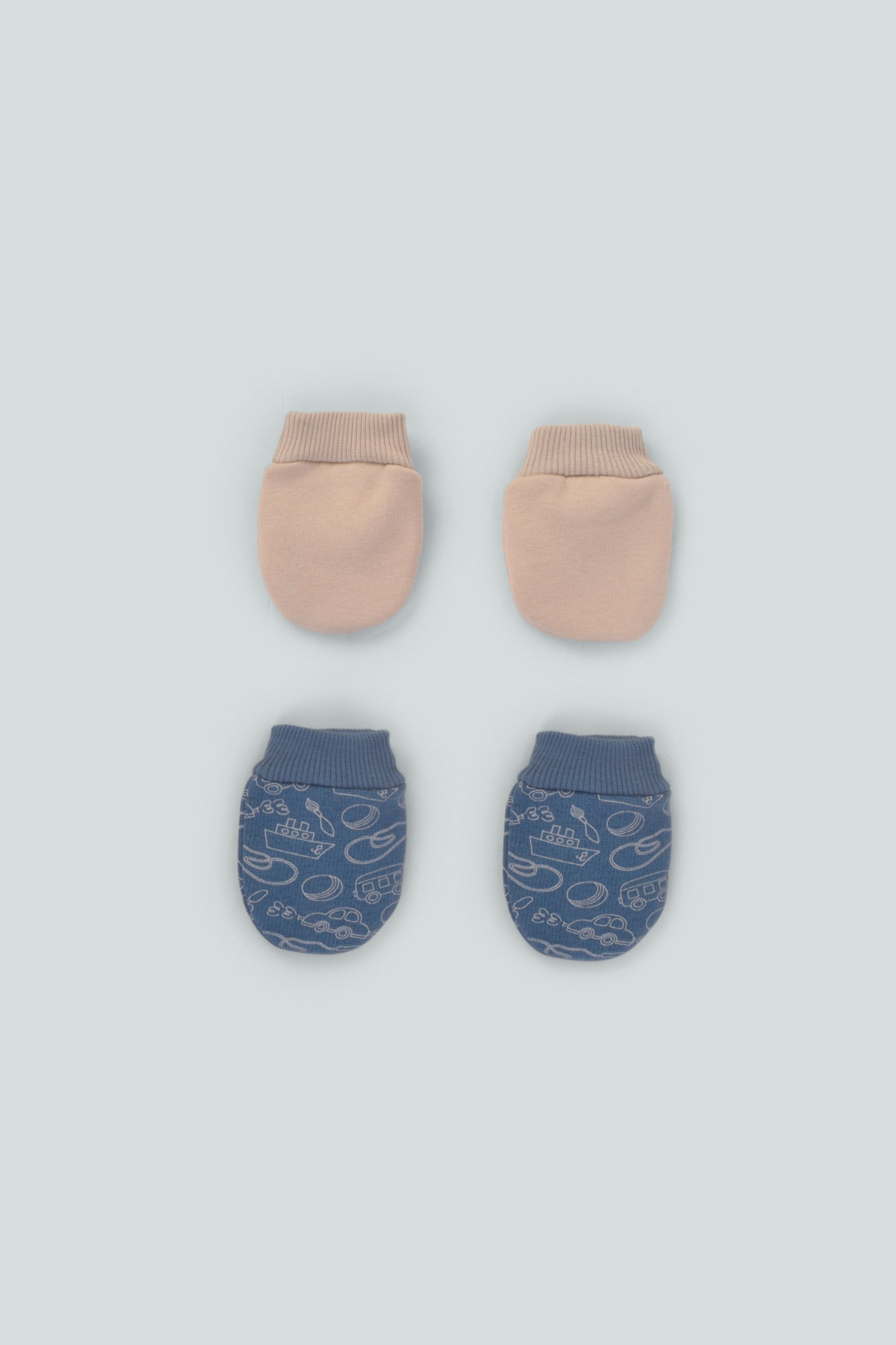 Printed Baby Mittens P/2