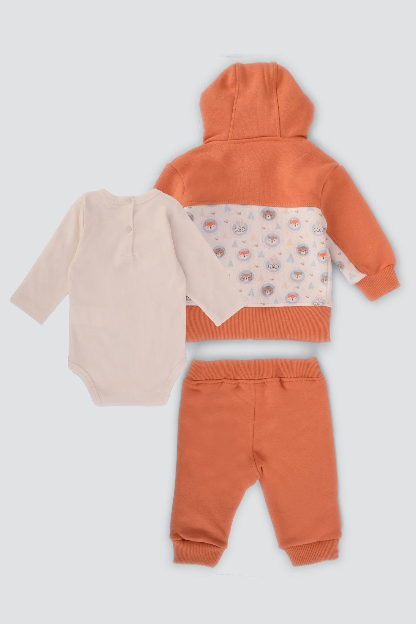 Hooded Printed Pajama Set