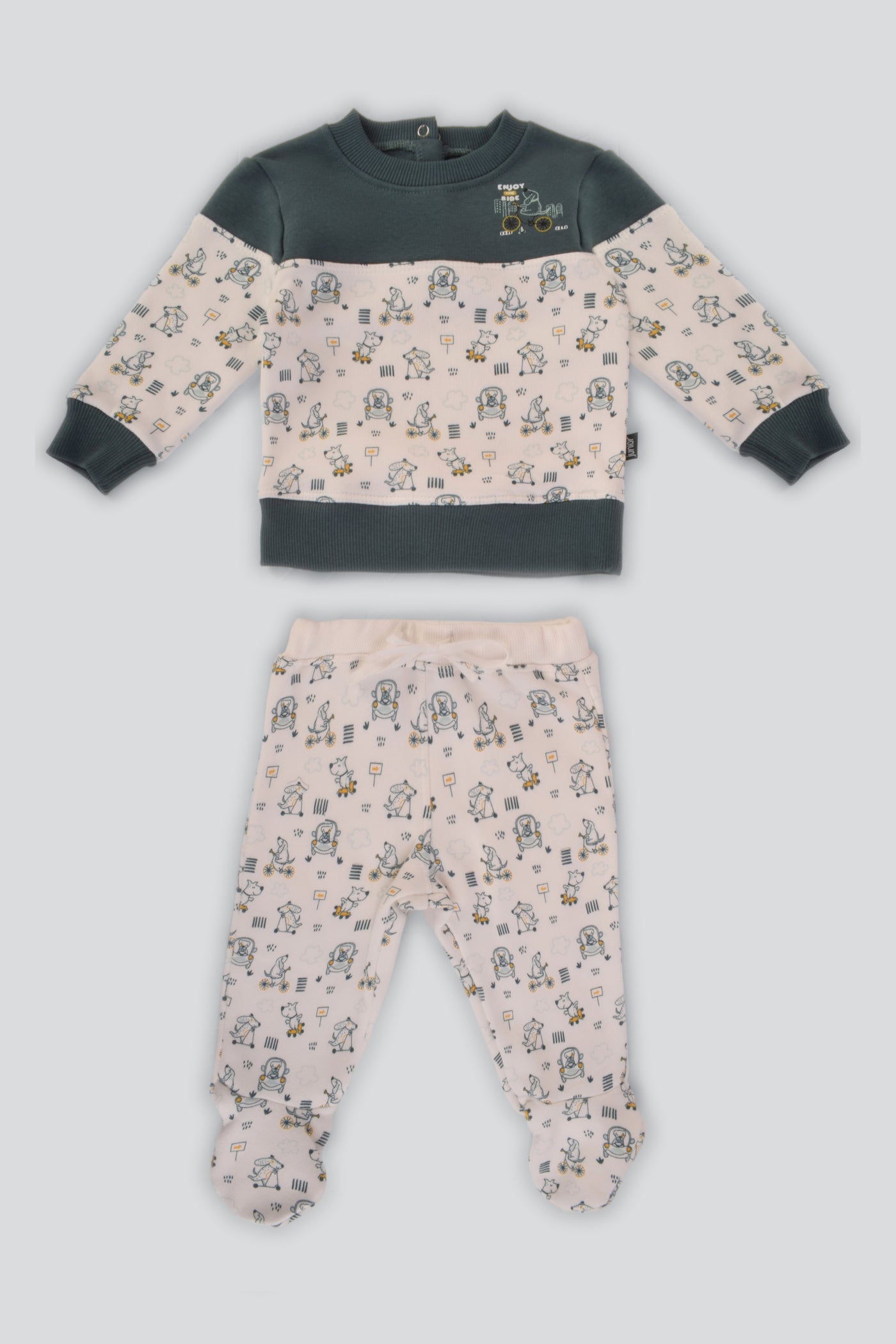 Round Printed Pajama Set