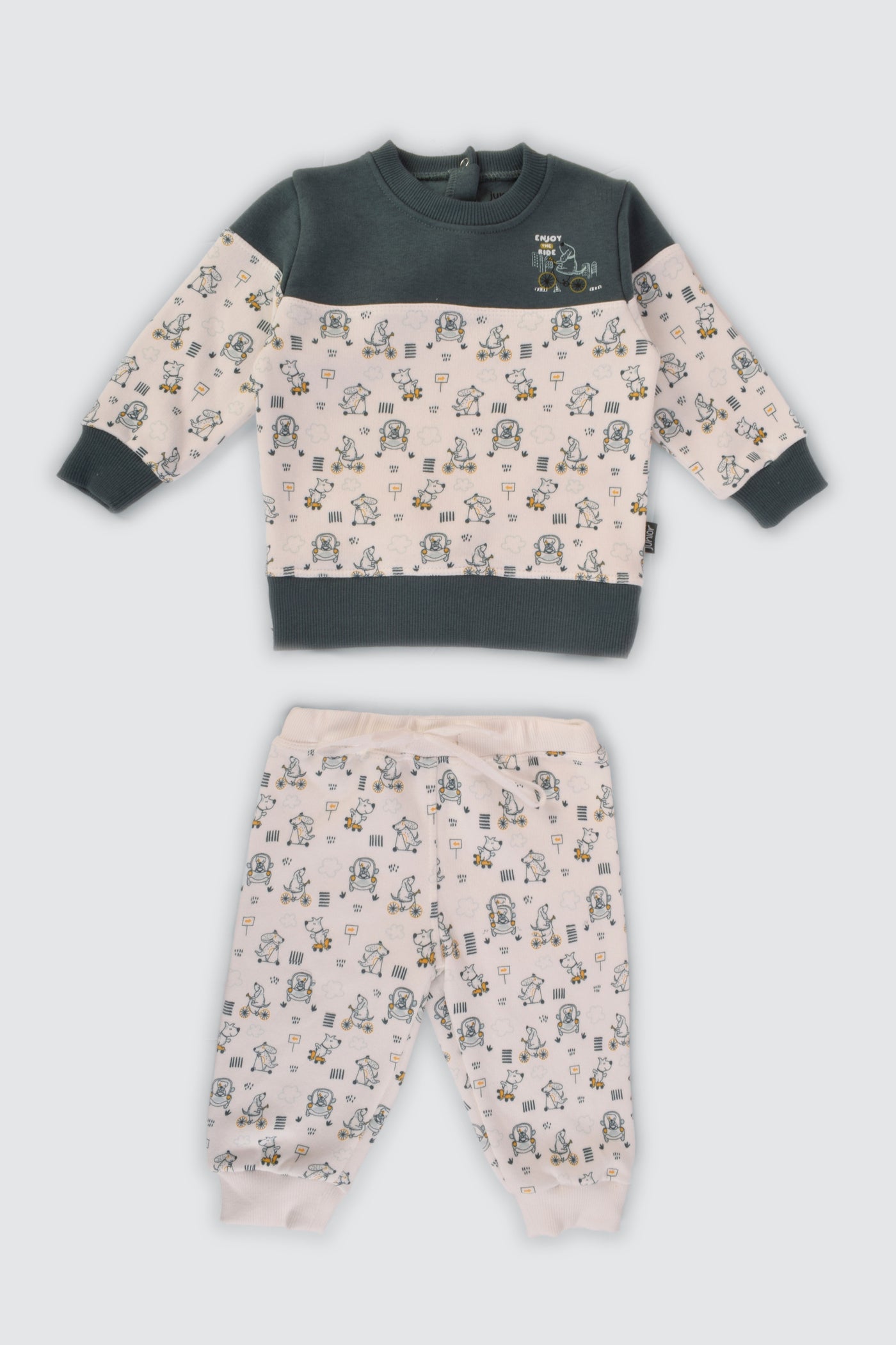 Round Printed Pajama Set