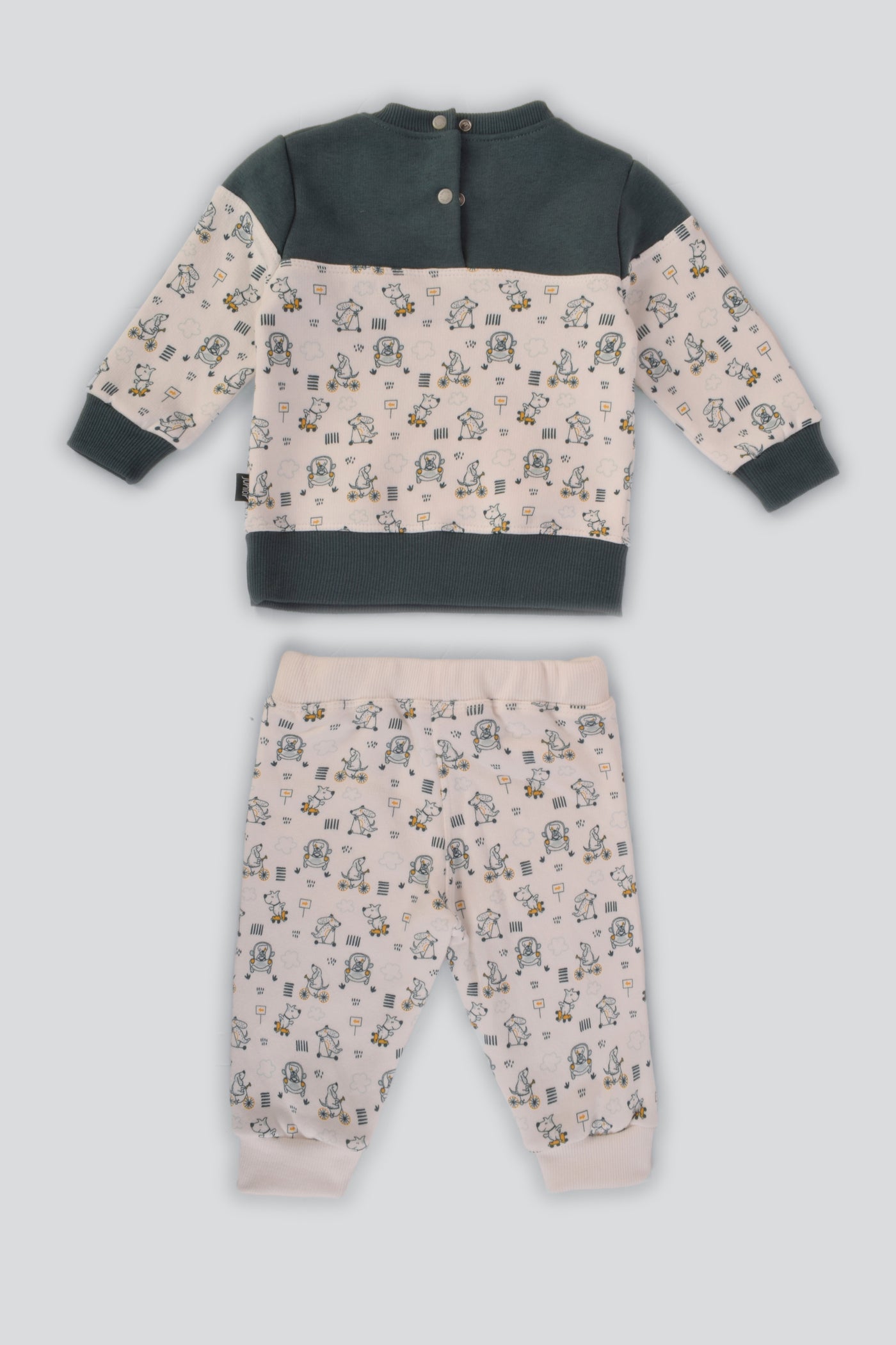 Round Printed Pajama Set